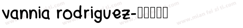 vannia rodriguez字体转换
